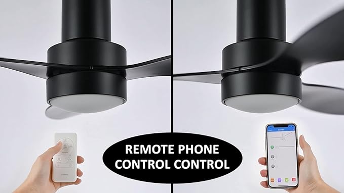 SMAAIR 52" Smart Flush Mount Ceiling Fans - Image 6