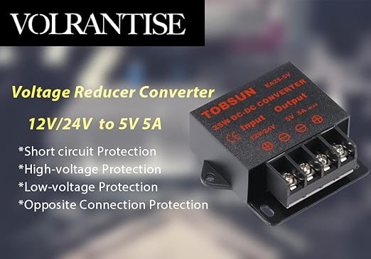 DC 12V/24V to 5V 5A Converter - Image 2