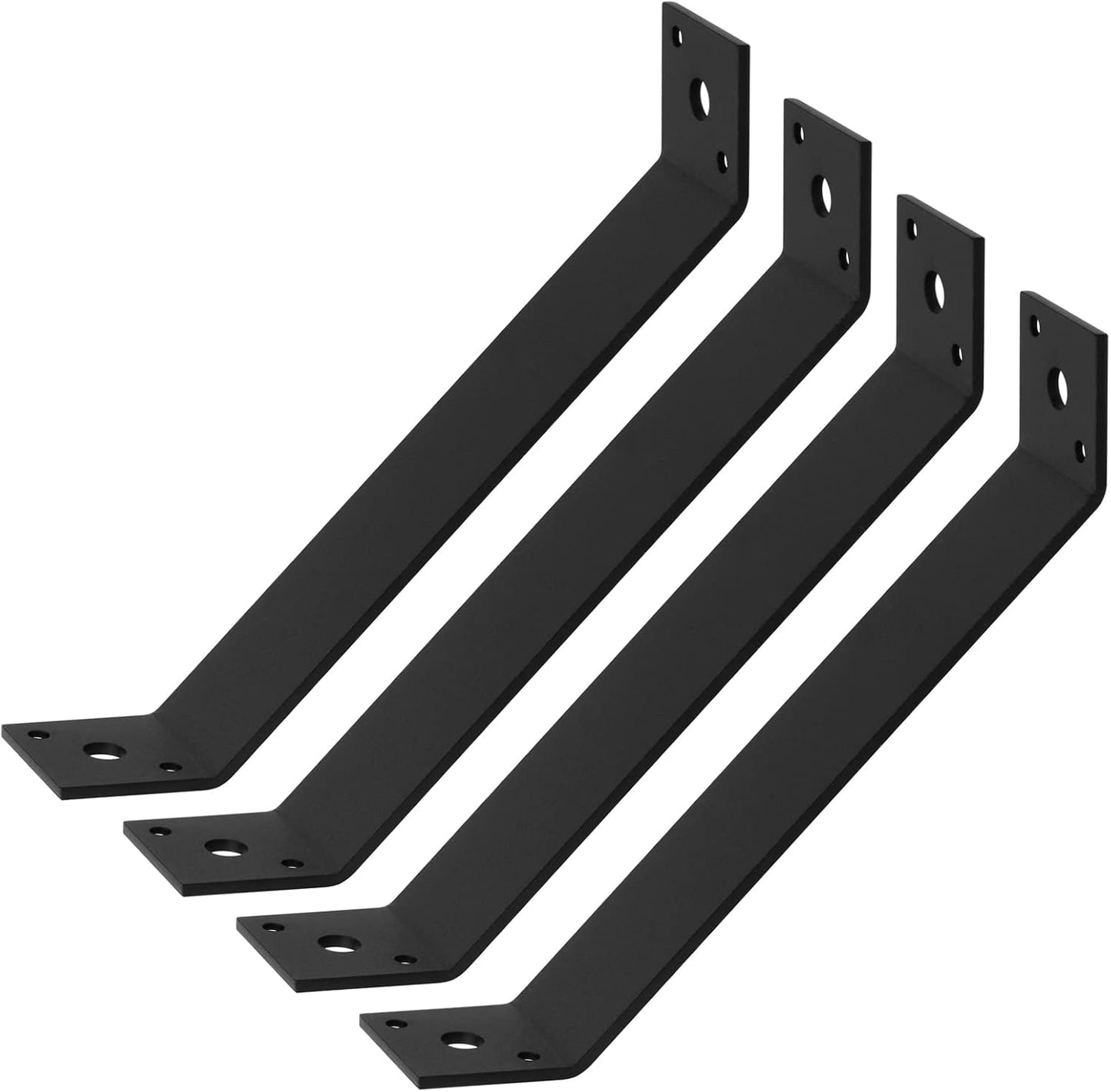4 Pack 7" x 1-1/2" 45-Degree Angle Bracket for Post Pergola | 11 Gauge