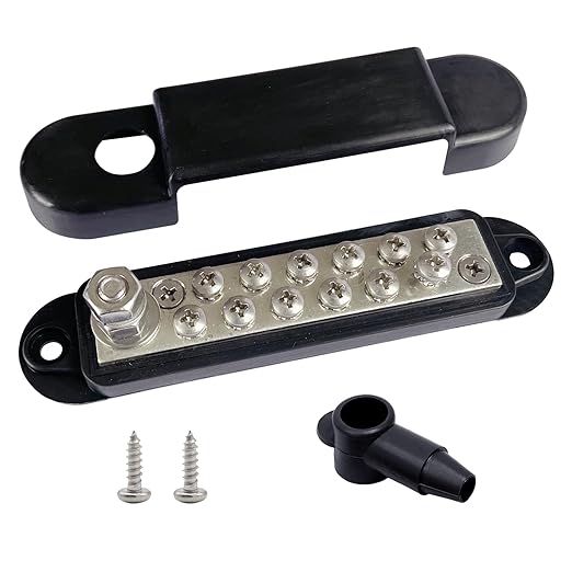 1/4" Stud Power Distribution Block Bus Bar - Image 4