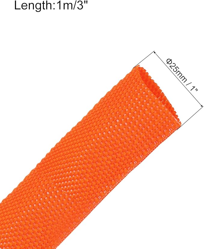 MECCANIXITY Braided Cable Sleeves Heat Shrinkable Fabric Sleeving, Network - Image 2