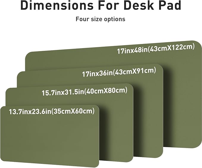 Aothia Leather Desk Pad Protector, Mouse Pad, Office Desk Mat, Non-Slip PU - Image 6