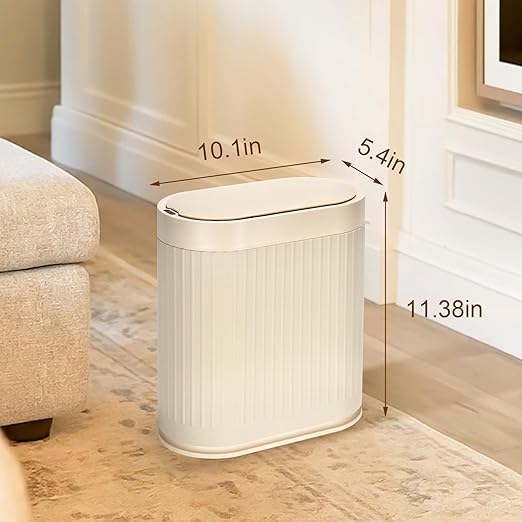 Bathroom Trash Can with Lid Automatic 2 Gallon Sensor Trash Bin, 7.5 Liter - Image 2