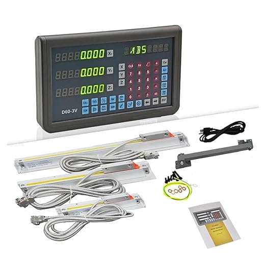 Mill DRO Kit 12 x 30 x 16 inch Linear Scale Linear Encolde 3 Axis Digital by ANBBINCharger