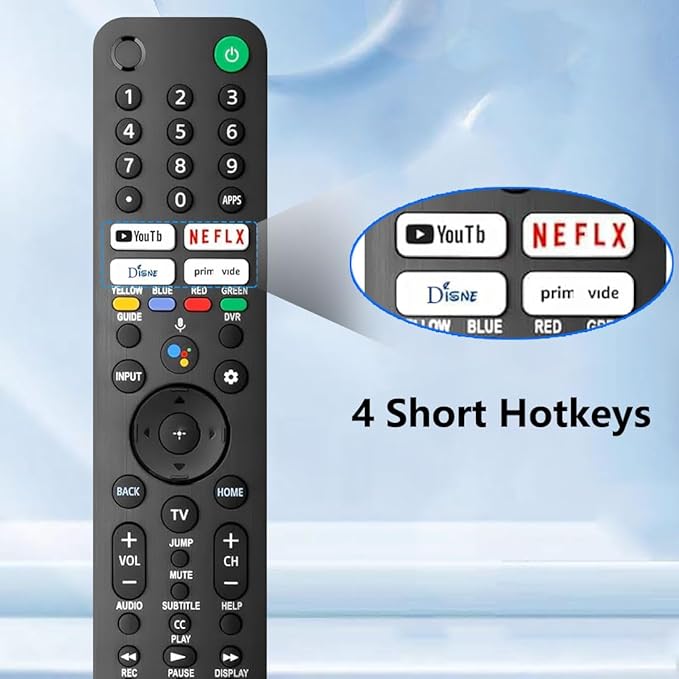 Replacement Voice Remote for Sony TV, for SonyBravia Smart TV - Image 7
