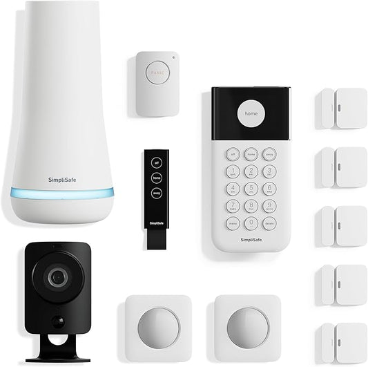 SimpliSafe 12 Piece Wireless Home Security System w/HD Camera by SimpliSafe%C2%AE
