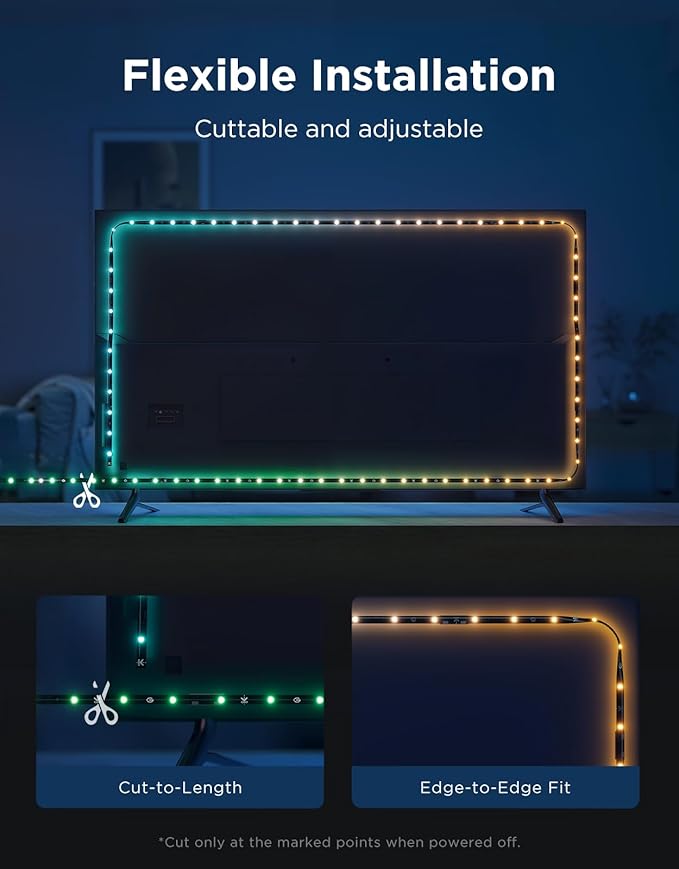 Govee TV LED Backlight 2, 14.4ft Cuttable TV Lights - Image 5