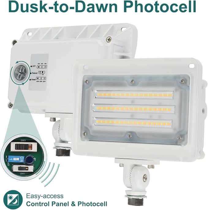 kadision LED Flood Light 50W/40W/30W, 3CCT 3000K/4000K/5000K Selectable - Image 3