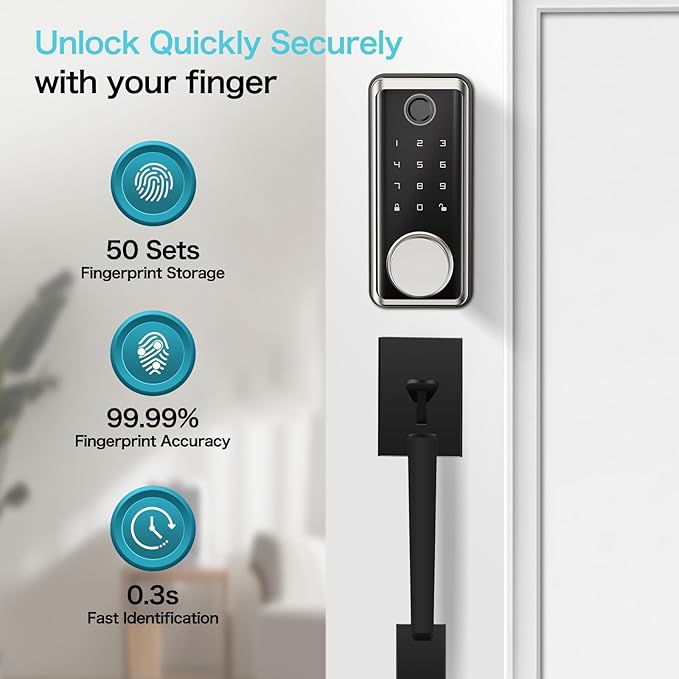 Smart Locks Front Door, Keyless Entry Door Lock - Image 7