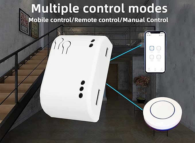 Newgoal Smart Switch Momentary/Latching WiFi Relay, eWeLink App Bluetooth - Image 5