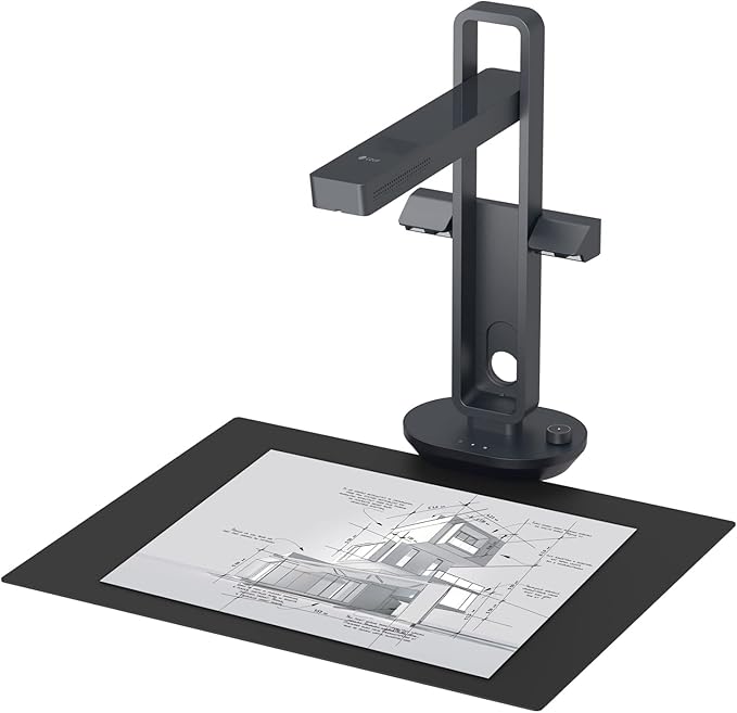 CZUR Aura Pro Book & Document Scanner, Capture A3 & A4, Auto-Flatten & Deskew by CZUR