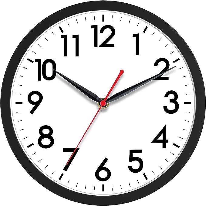 AKCISOT 14 Inch Wall Clock Silent Non-Ticking Modern Wall Clocks Battery by Akcisot