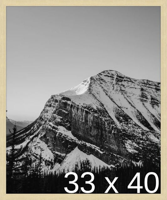 Frame It Easy 33 x 40 Wheat Wood Frame by FrameItEasy