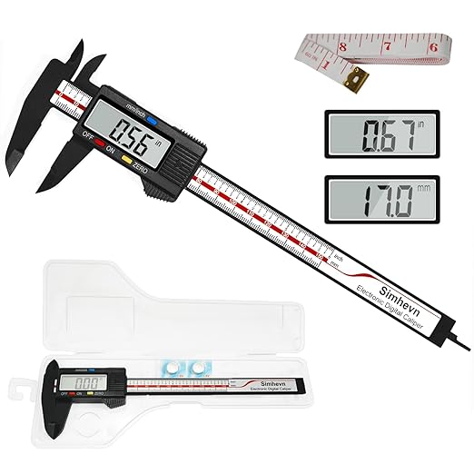 Simhevn Electronic Digital Caliper and Measuring Tape, 6 Inch/150mm Digital - Image 9