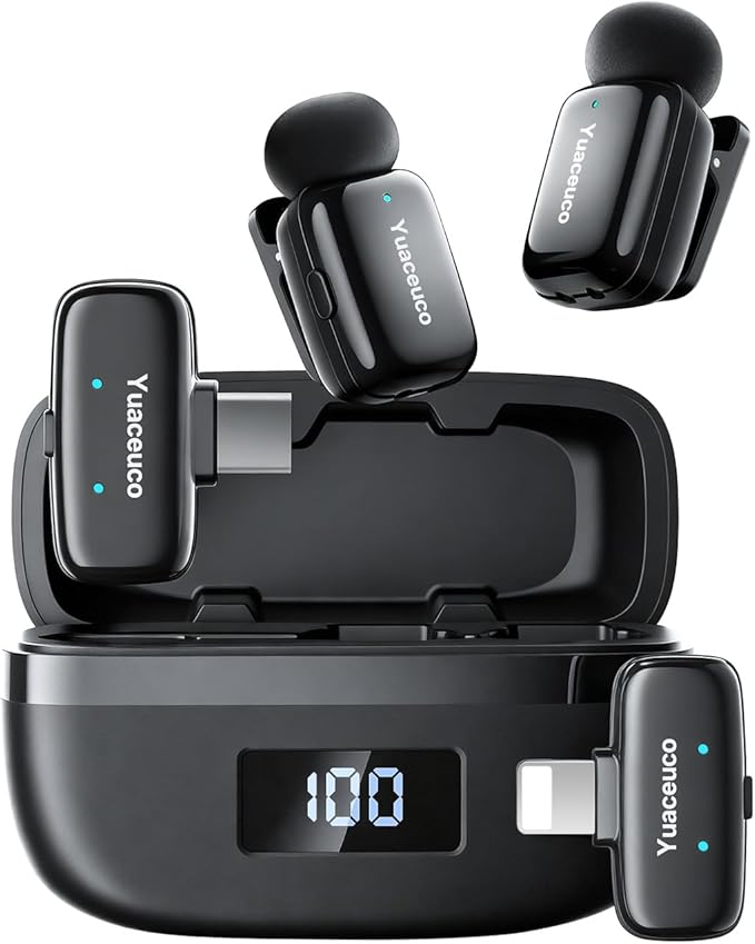 Yuaceuco Mini Wireless Lavalier Microphone by Yuaceuco