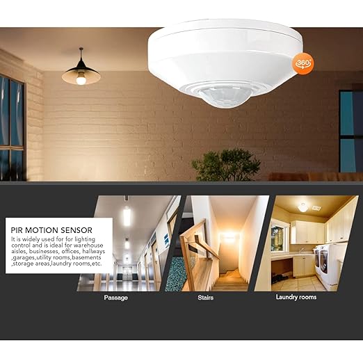 RAYZEEK Ceiling Mount Motion Sensor, 360 Motion Sensor, Occupancy Sensor Switch - Image 6