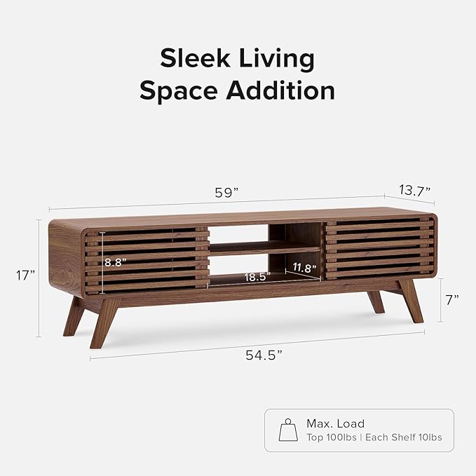 mopio Ensley TV Stand, Mid Century Modern - Image 2
