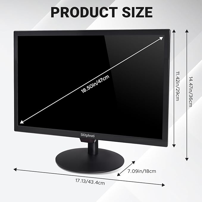 SKitphrati 19 Inch HD PC Monitor, Computer Monitor - Image 6