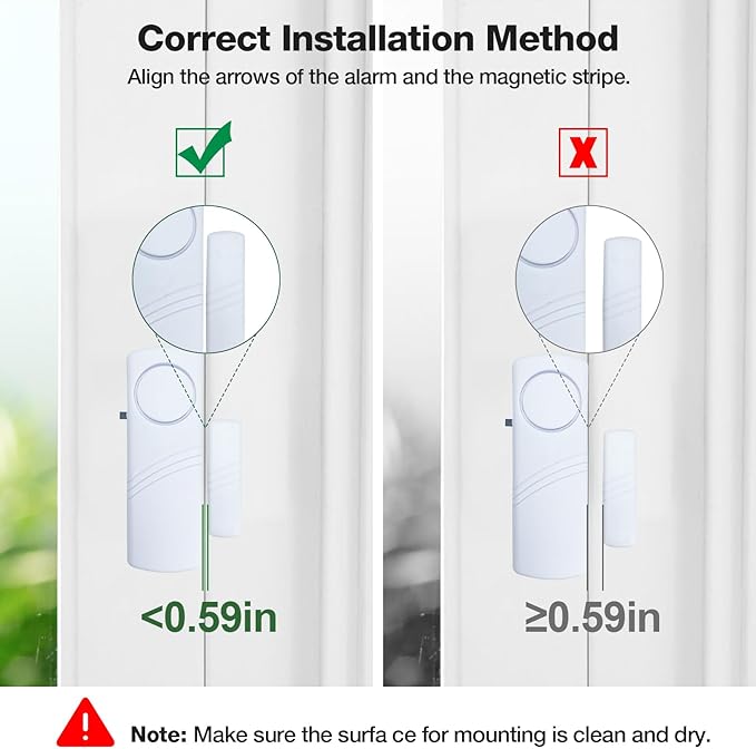 Door Window Alarm, 90DB Door Alarms - Image 4
