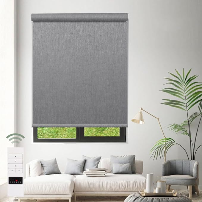 Zshine Motorized Blackout Window Blinds Customize Width Remote Control Wireless - Image 6