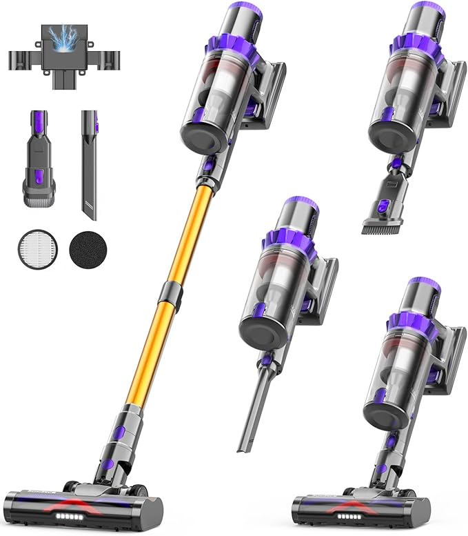 Cordless Vacuum Cleaner, 50KPA Powerful Suction, 70Min Runtime Vacuum Cleaners by Unknown