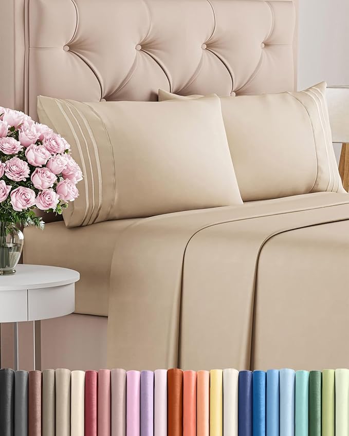 Cal King Size 4 Piece Sheet Set by CGKUnlimited