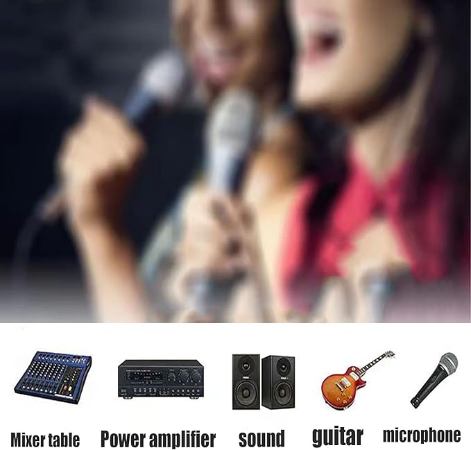 Sairps 1/4 Audio Splitter TS Mono Plug Interconnect Audio One Male 6.35mm and - Image 5