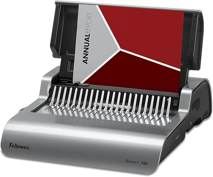 Fellowes 5216901 Quasar 500 Electric Comb Binding System, 16 7/8 x 15 3/8 x 5 by FellowesBrands