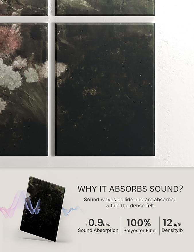 Wall Art Acoustic Panels, Decorative Sound Absorbing Panels - Image 4