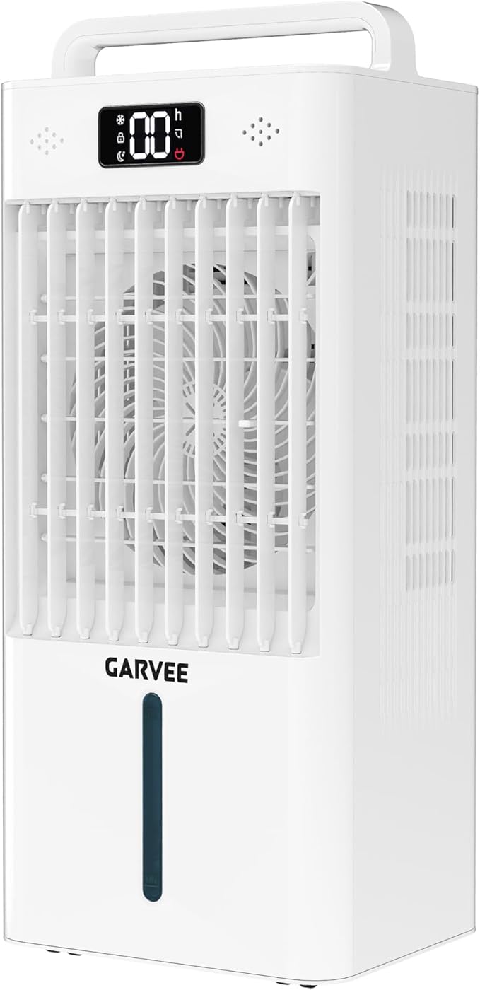 Portable Evaporative Air Cooler, 2.6Gal Touch Screen Cooler Fan by GarveeLife