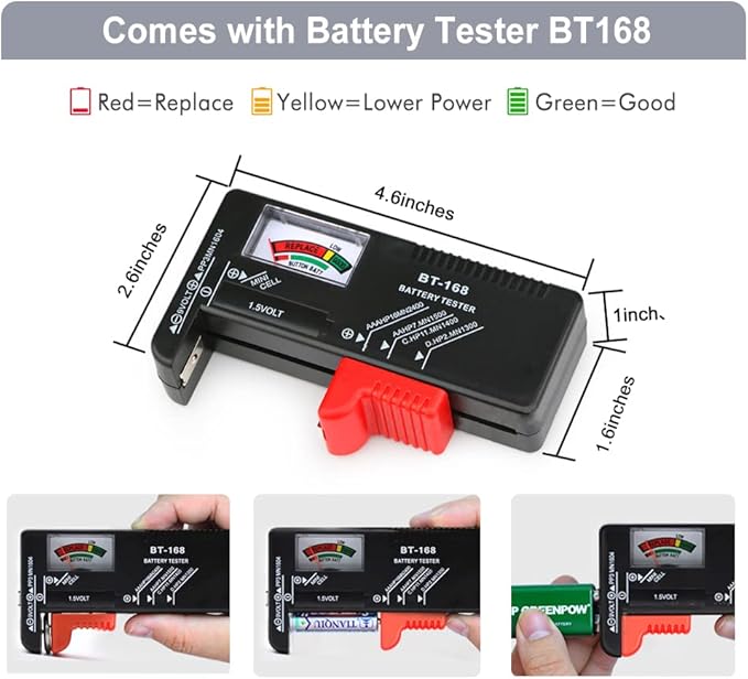 keabys Battery Organizer Holder Storage Case - Image 5