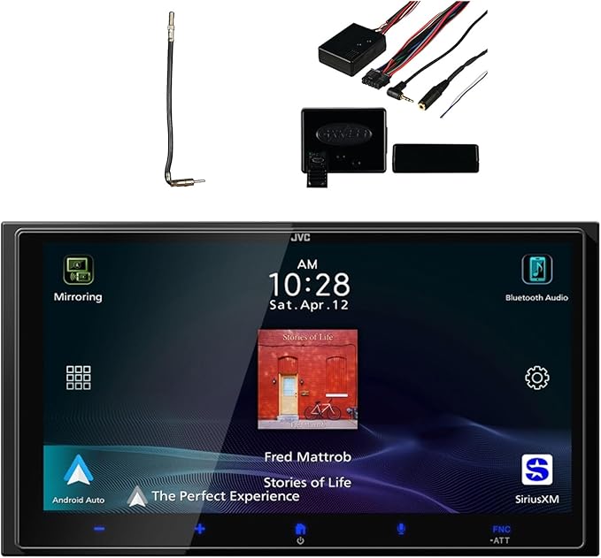 JVC KW-M795BW 6.92" HD Screen Double-DIN Bluetooth USB HDMI Input AM/FM Radio by Unknown