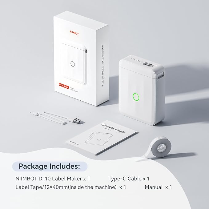 NIIMBOT D110 Upgraded Version Mini Label Maker Machine - Image 9