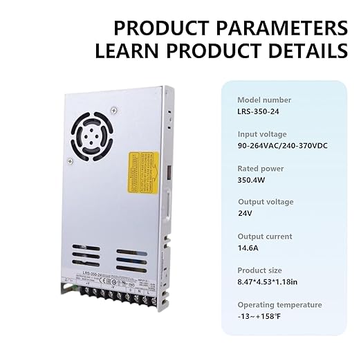 LRS-350-24 24V 14.6A 350W Industrial-Grade Switching Power Supply - Image 7