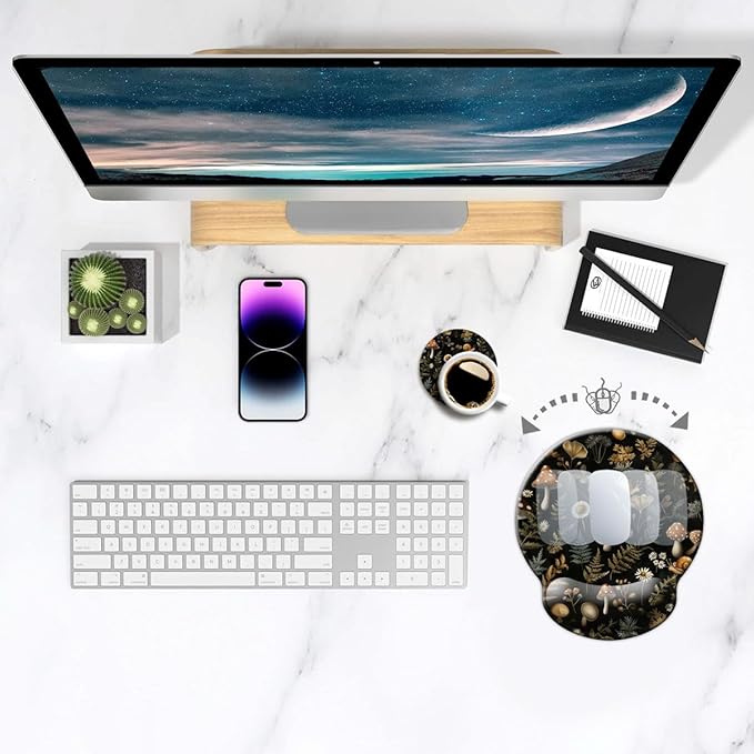 Ergonomic Mouse Pad with Wrist Support, Mouse Pad with Wrist Rest, Relieve - Image 3