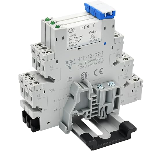 3 Pcs Miniature Power Relay 24V DC/24V AC HF41F/24-ZS 6Amp SPDT by ZJWZJH