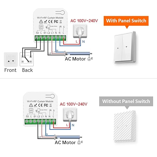 DieseRC WiFi Smart Roller Shutter Controller Module, Tuya APP WiFi Control - Image 7