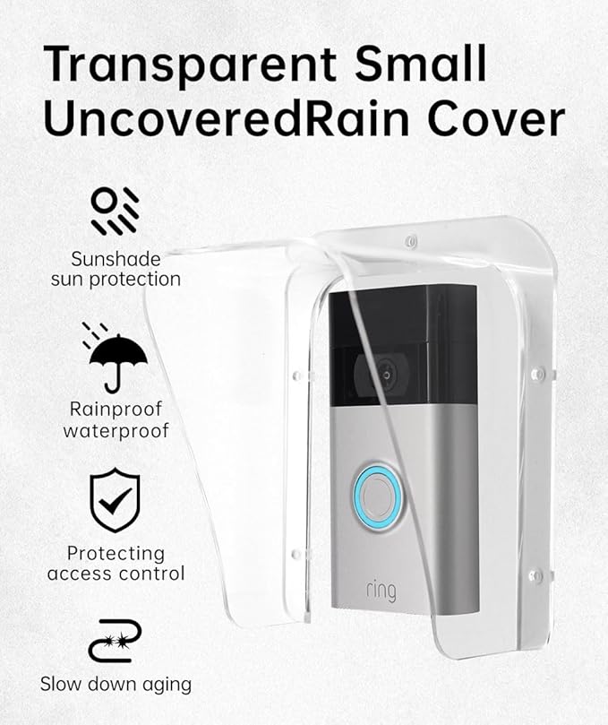 Doorbell Rain Cover Weatherproof Compatible - Image 2