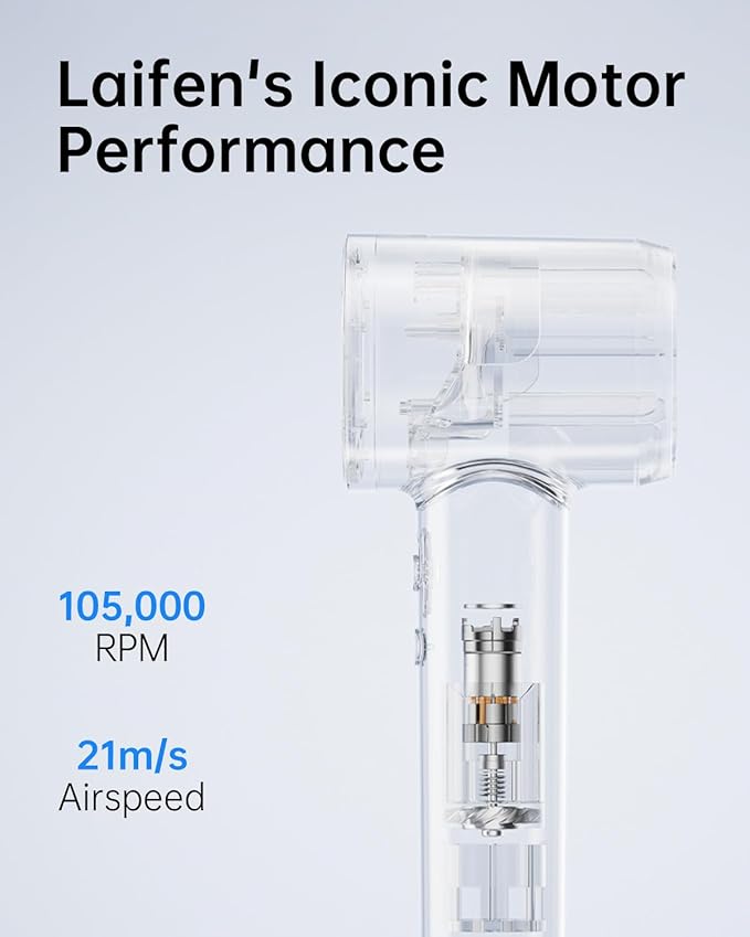 Laifen Hair Dryer SE, 200 Million Negative Ionic Blow Dryer - Image 6
