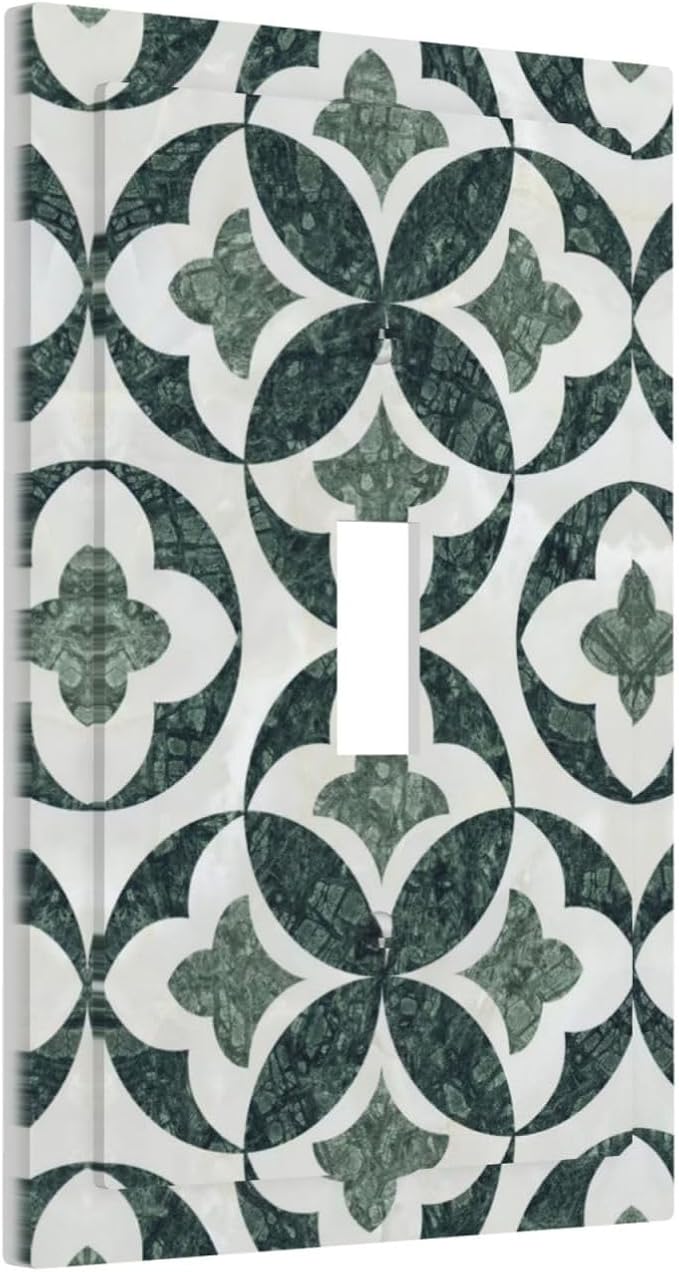 Bvtewkhz Green Luxury Modern Cubic Marble 1 Gang Single Toggle Decorative Light - Image 2