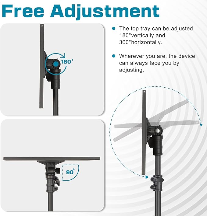 Lusweimi Projector Tripod Stand, 50” Laptop Stand - Image 5