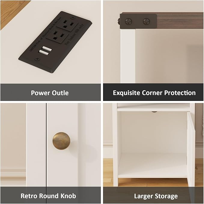 HOSEOKA Farmhouse Nightstand Set of 2 - Image 7