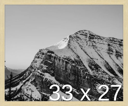 Frame It Easy 33 x 27 Wheat Wood Frame by FrameItEasy