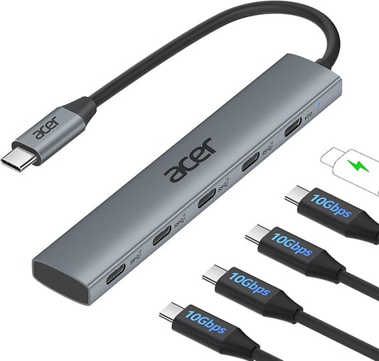 Acer 10 Gbps USB C Hub, USBC Splitter by Acer