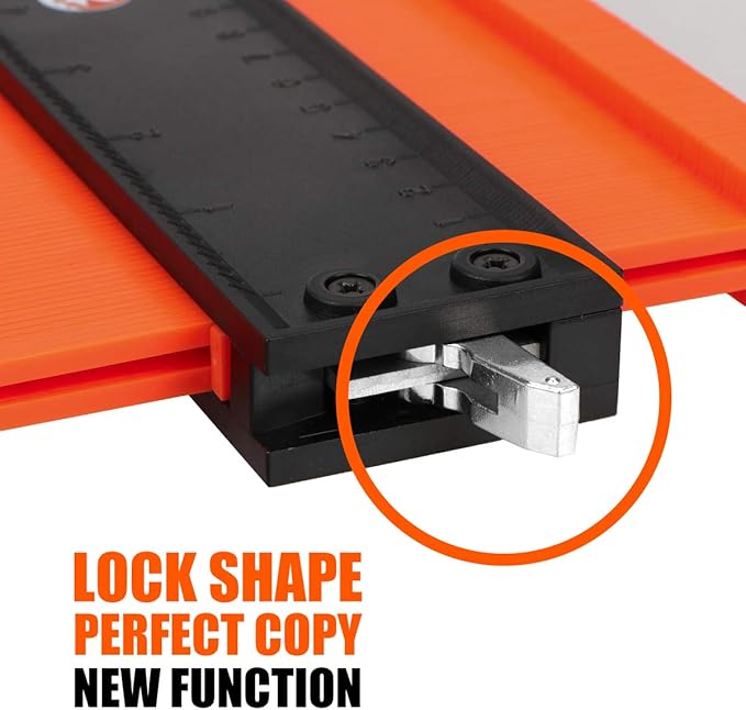 Saker Contour Gauge Profile Tool- Adjustable Lock-Precisely Copy Irregular - Image 2