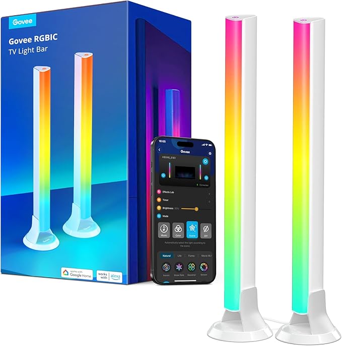 Govee RGBIC Light Bars, 15 Inches WiFi TV Backlight Suitable by Govee