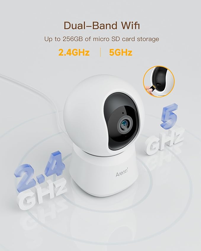 ARENTI 5G Indoor Security Camera, 4MP Pet Camera - Image 3