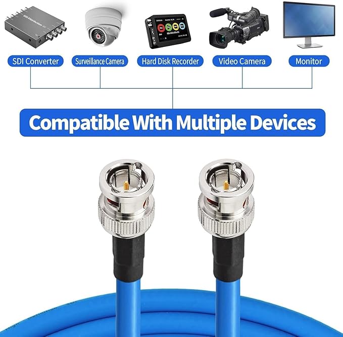 Superbat SDI Cable 3ft BNC Cable 3G/6G Belden 1694A, Supports - Image 3
