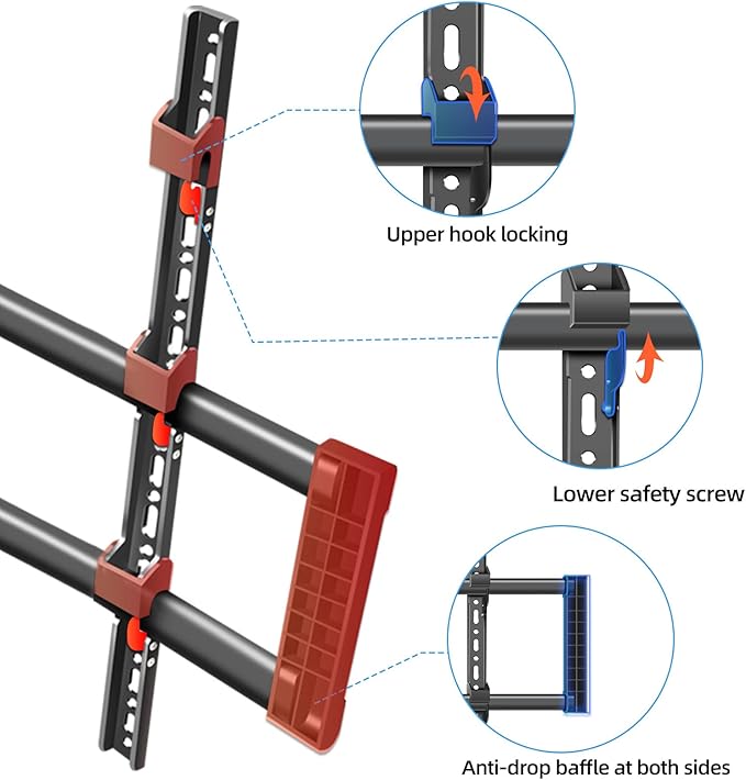 HILLPORT 85 86 98 TV Wall Mount 55-100 inch Full Motion Television Bracket - Image 3