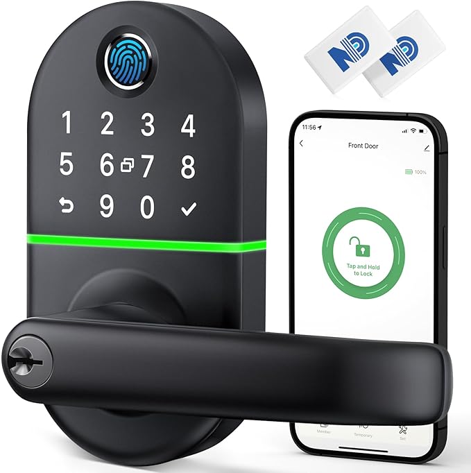 Smart Keypad Door Lock with Handle: NICE DIGI Keyless Entry Electronic Lock by NICEDIGI